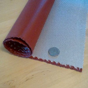 Medium Duty Fiberglass Woven Fabric with Silicone Rubber Coating One Side