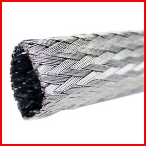 Nickel Plated Copper Braided Sleeve wire cable hose tubing protection
