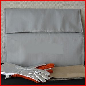 lithium-ion battery fire suppression bag pouch