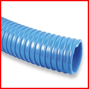 hose material handling blue Polyurethane with pvc helix 40 psi