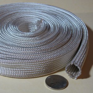 Thermal protection insulating fiberglass sleeve hose pipe wire cable