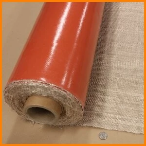 Heavy Duty 1 side silicone coated fiberglass fabric