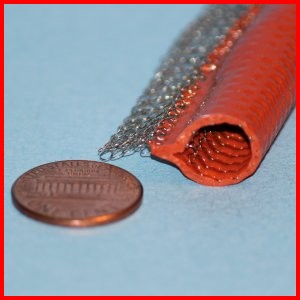 Tadpole Tape Gasket Seal Stainless Mesh with Silicone Coated Bulb