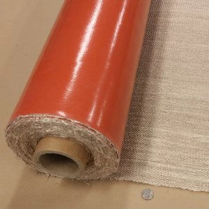 Heavy Duty Fiberglass Woven Fabric with Silicone Rubber Coating One Side