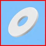 Ceramic Fastener flat washer Alumina Zirconia
