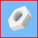 Ceramic Fastener Hex Nut Alumina Zirconia