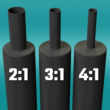 heat shrink tubing ratios